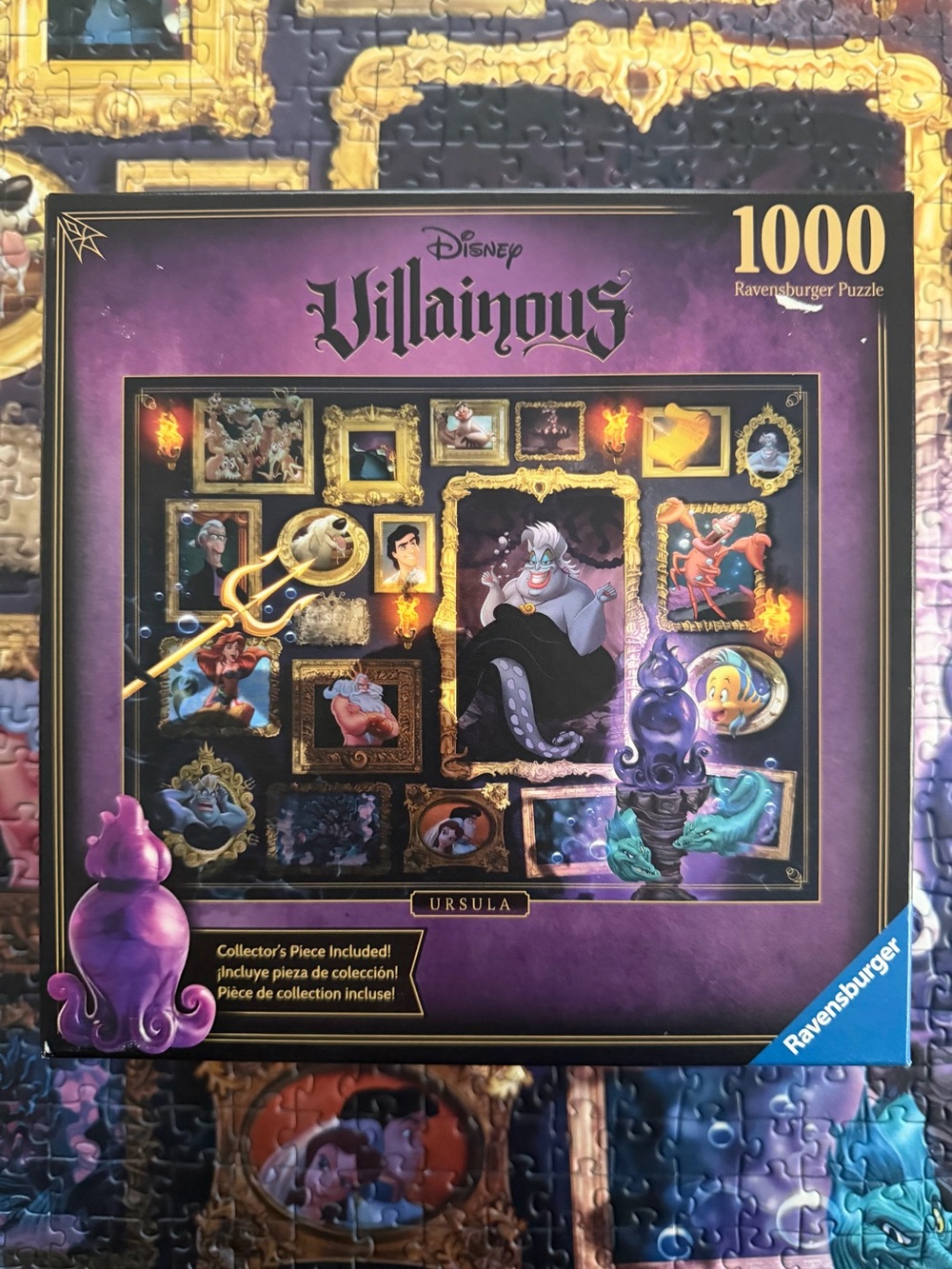 Ravensburger Villainous Ursula 1000-Piece Puzzle - Purple and Gold Artwork